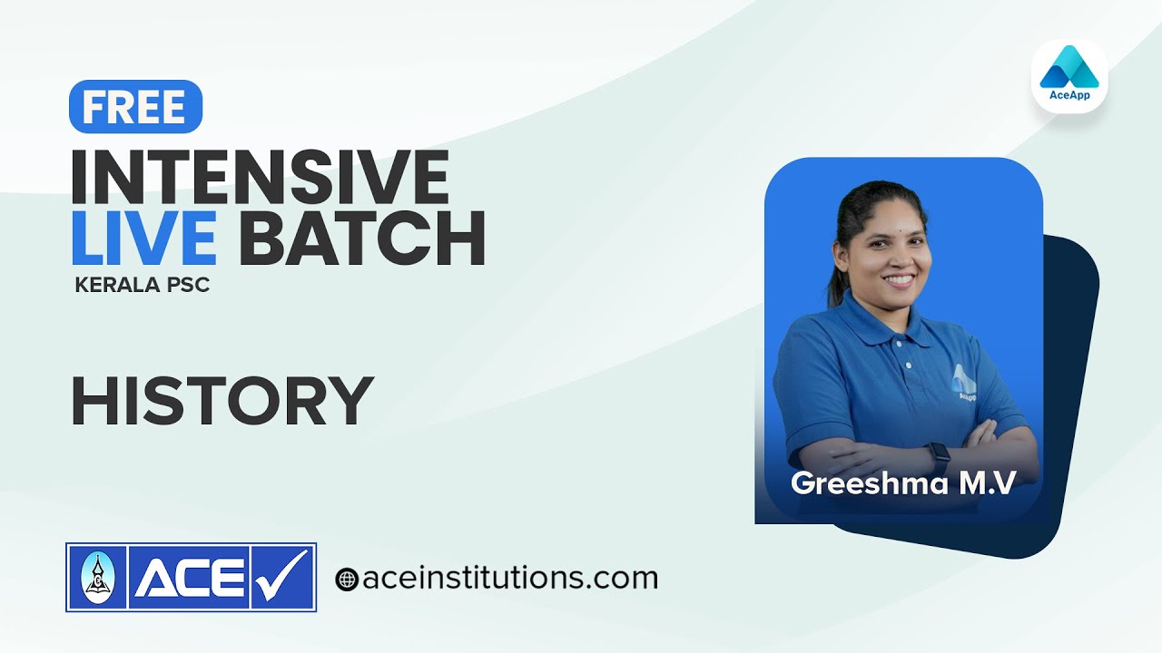 KERALA PSC || Intensive Live Batch || HISTORY