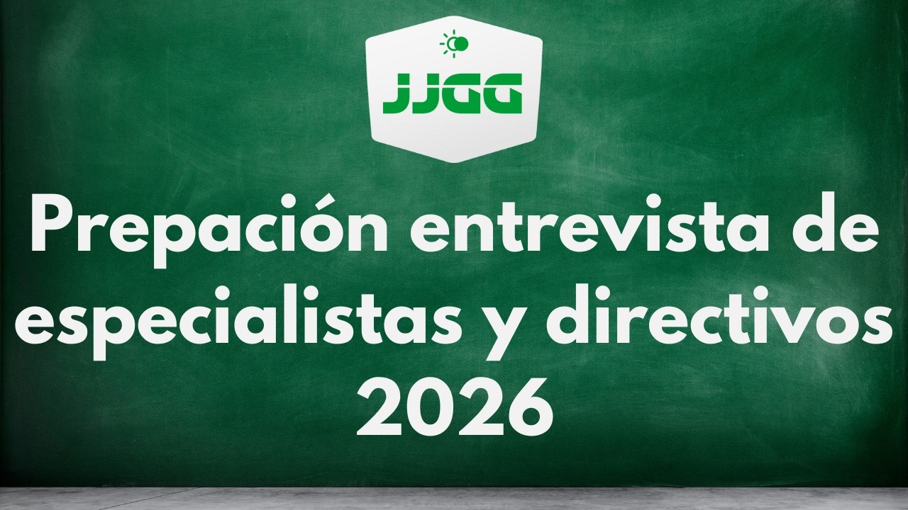 Prepación para la entrevista de especialistas y directivos 2026