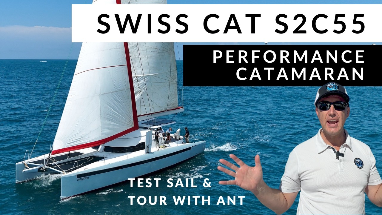 Тестовый заплыв на катамаране Swiss 55 Performance и тур с Ant — Продаётся
