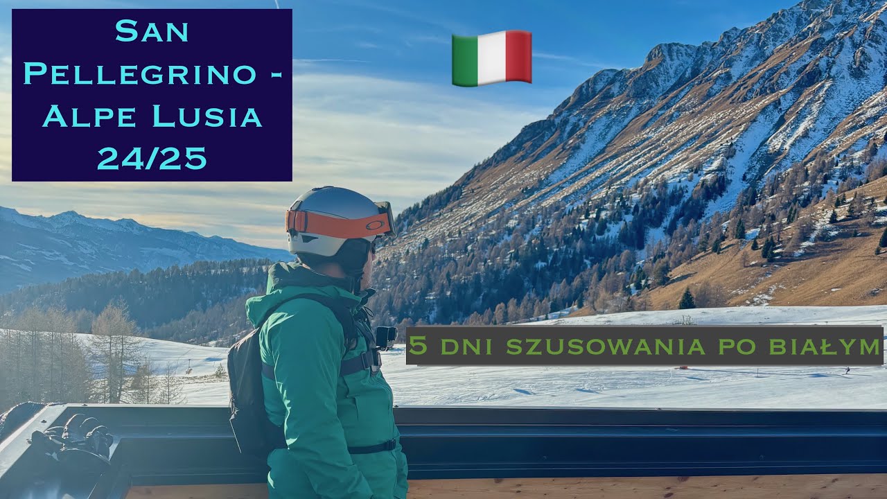 San Pellegrino Alpe Lusia 🇮🇹 24/25 Val Di Fassa 4K #skiing  #dolomity