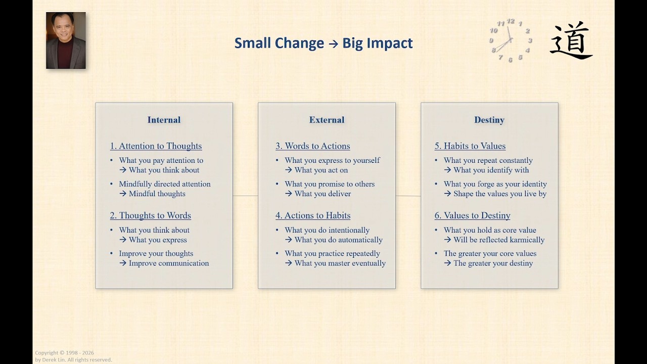 Small Change Leads to Big Impact - Tao Te Ching 32