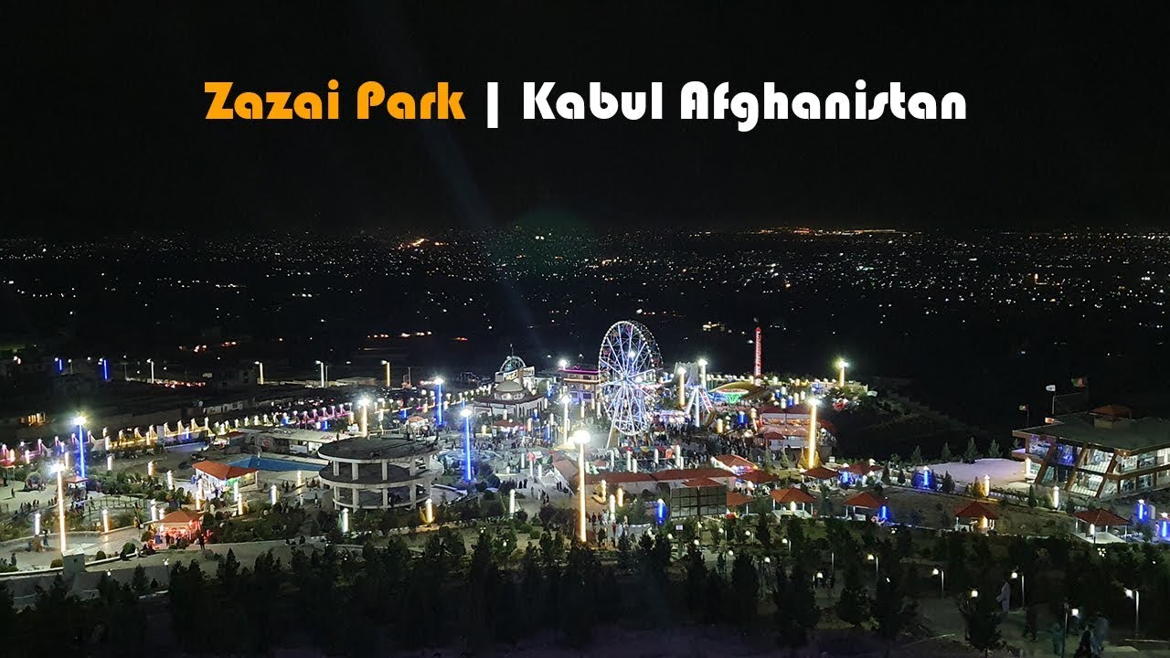 Zazai Park Kabul Afghanistan Night view | Kabul 2019 HD video