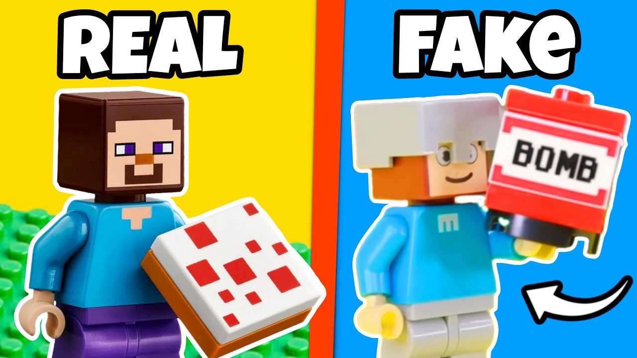 I Unboxed FAKE Minecraft LEGO minifigs...