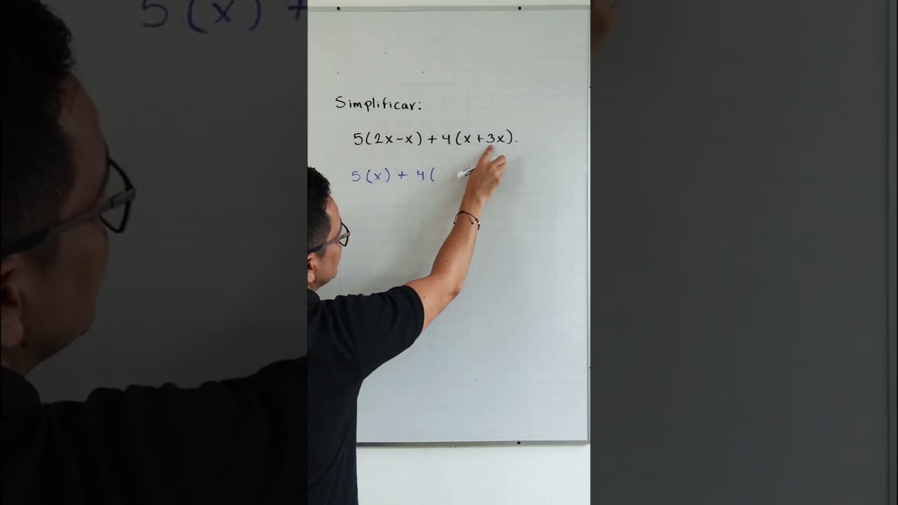 Simplificar una expresi&oacute;n algebraica. Primer m&eacute;todo #matematicas #algebra