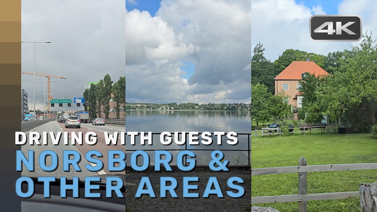 Driving with Olle to Norsborg and more (Stockholm) (Sweden) (23 Jul, 2024) | 4k