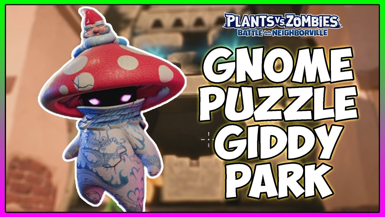Giddy Park Gnome Puzzle | Plants vs Zombies Battle For Neighborville