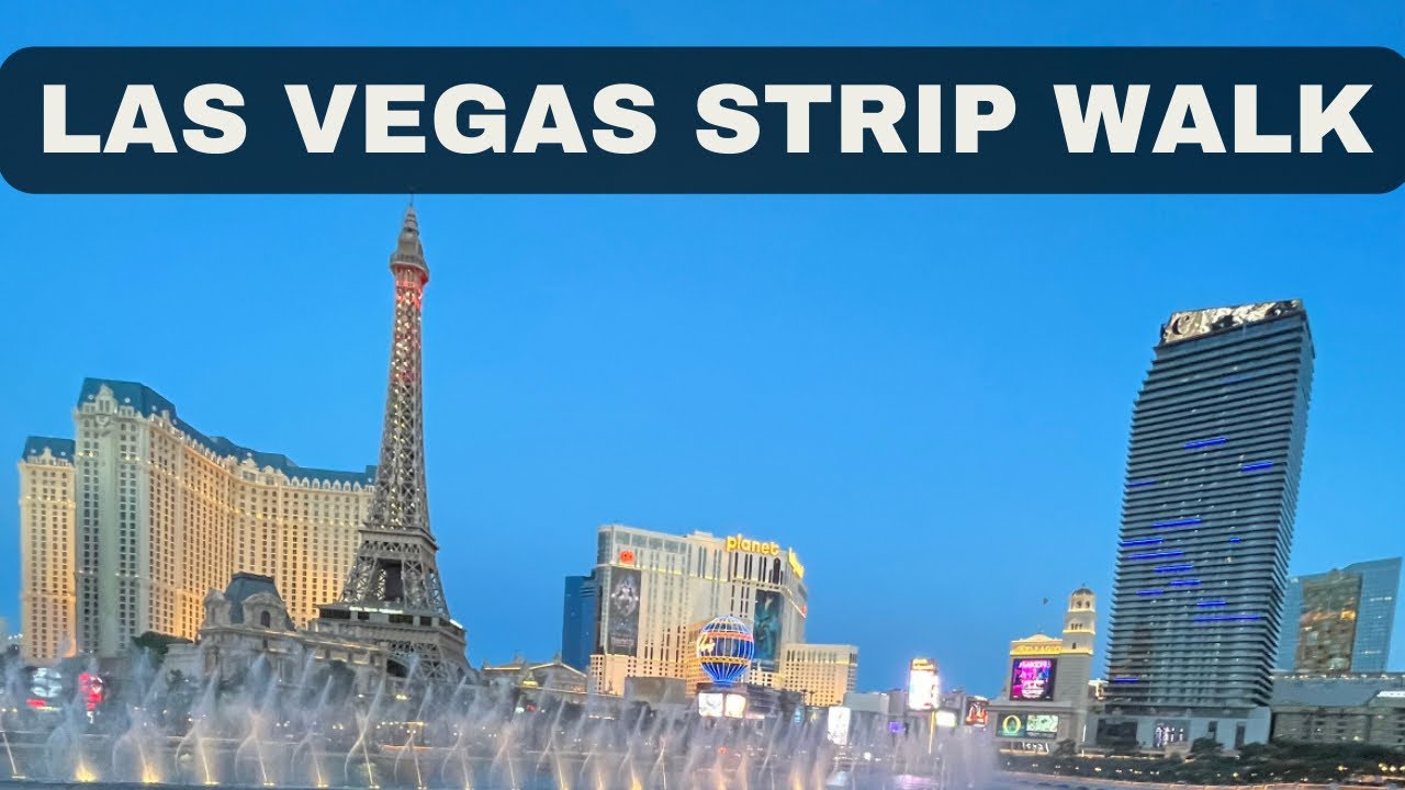 LAS VEGAS STRIP WALK - Bellagio to NYNY #vegas #lasvegas
