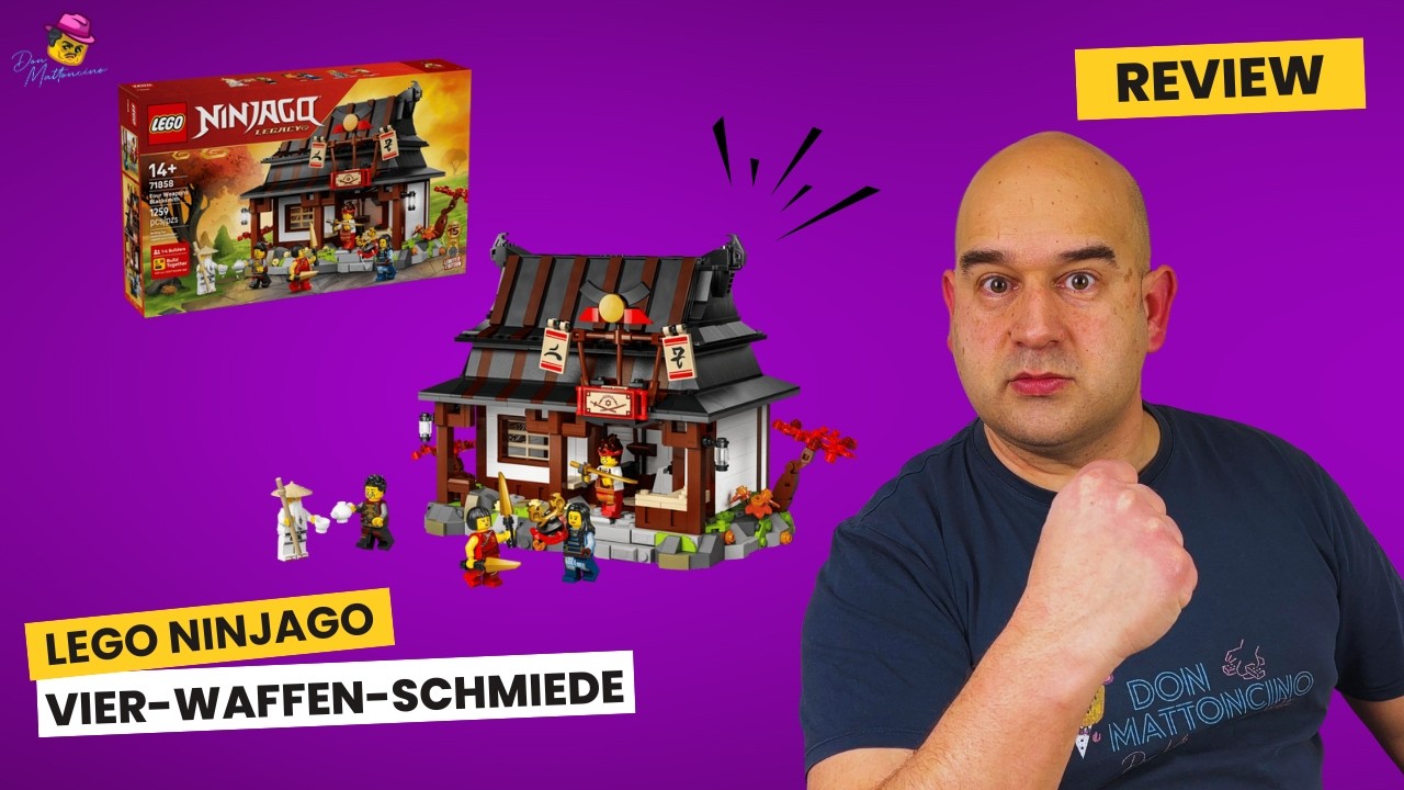 Zurück zu den Wurzeln! LEGO NINJAGO Vier‑Waffen-Schmiede im Review / Set 71858