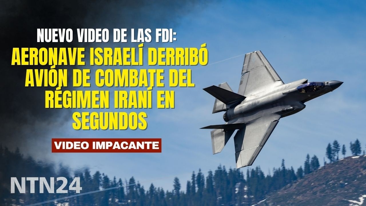 Así fue el momento en que una aeronave israelí derribó avión de guerra iraní en segundos en Teherán