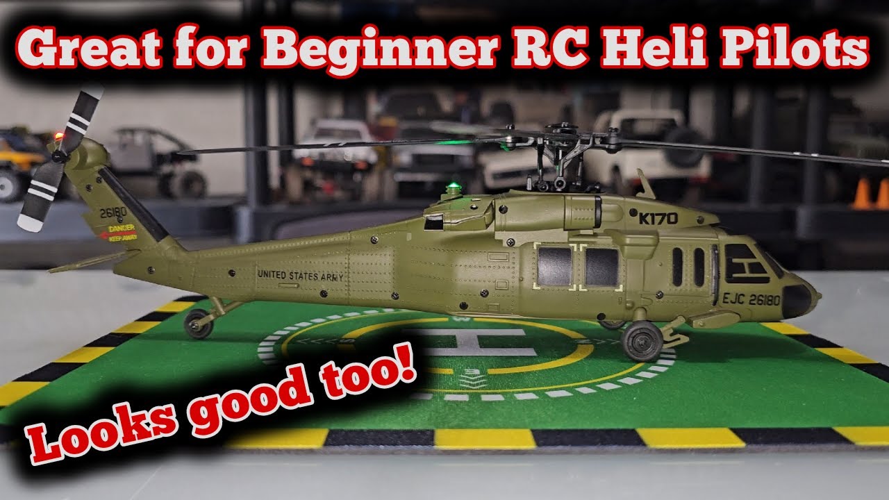 XK Heli K170 UH-60L Black Hawk beginner brushless RC Helicopter.