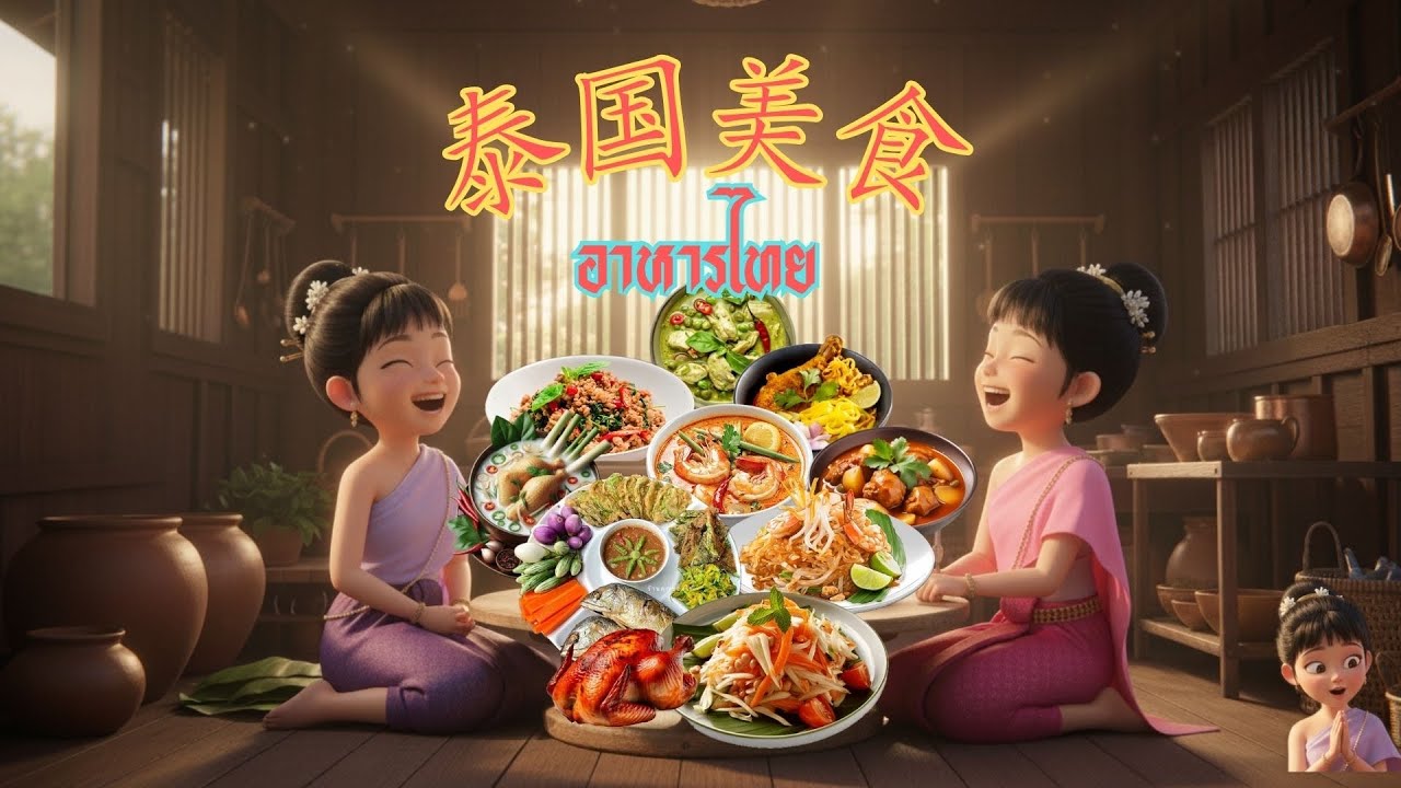 อาหารไทยยอดนิยม ภาษาจีนพื้นฐาน,泰国美食 中文版，Popular Thai food