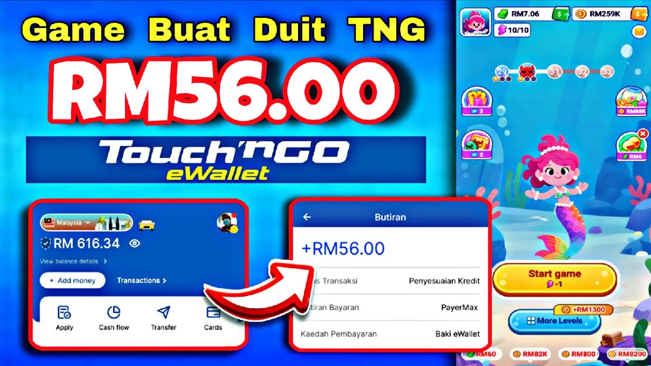 apps game terbaru buat duit tng ewallet di malaysia 2026 !! Claim free RM56