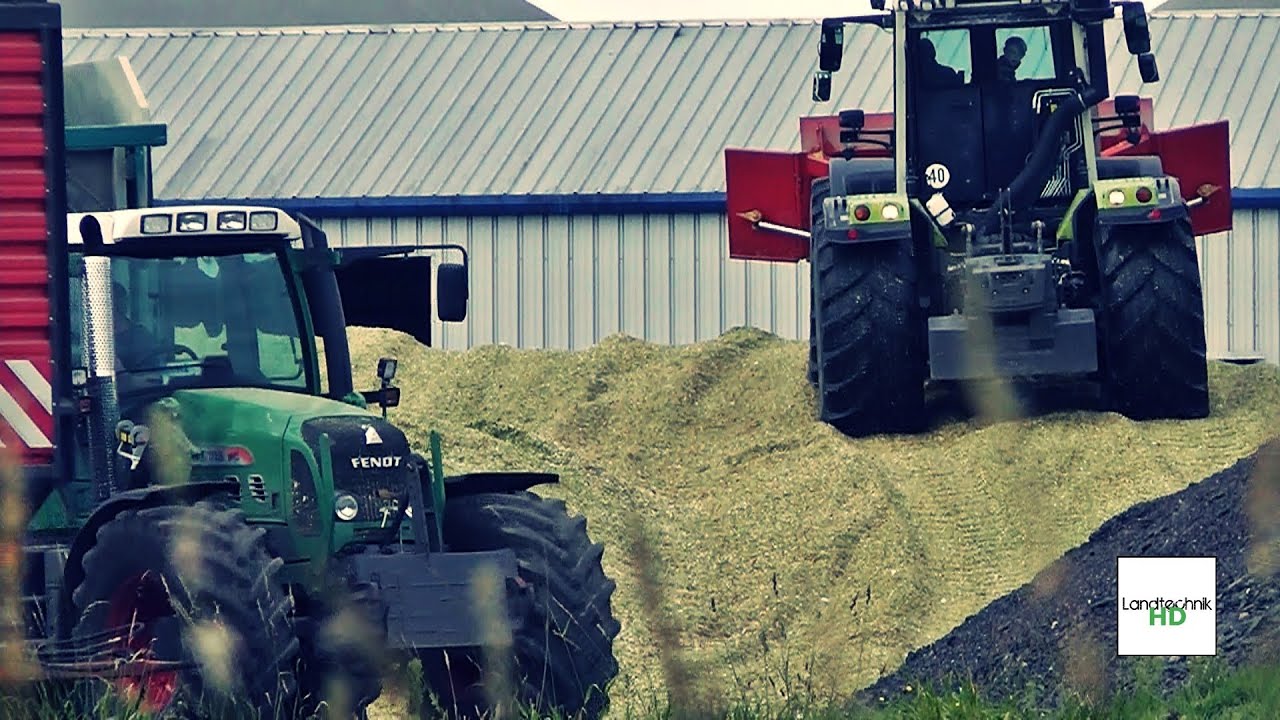 Mais Häckseln für Biogasanlage Stemmer - mit Fendt und Claas [HD]