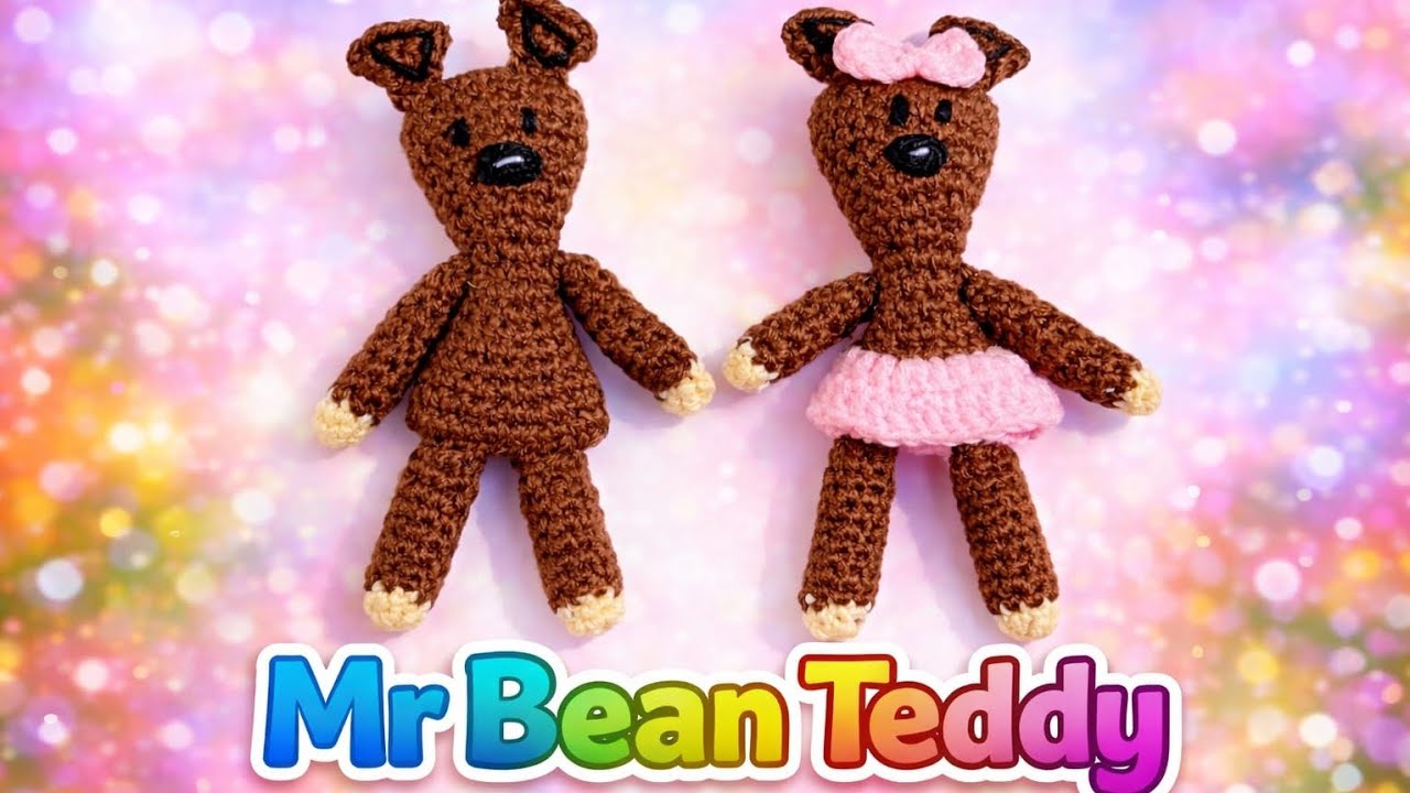 How To Crochet Mr Bean's Teddy Bear 🧸Teddy Bear Amigurumi | Beginner Friendly Tutorial 