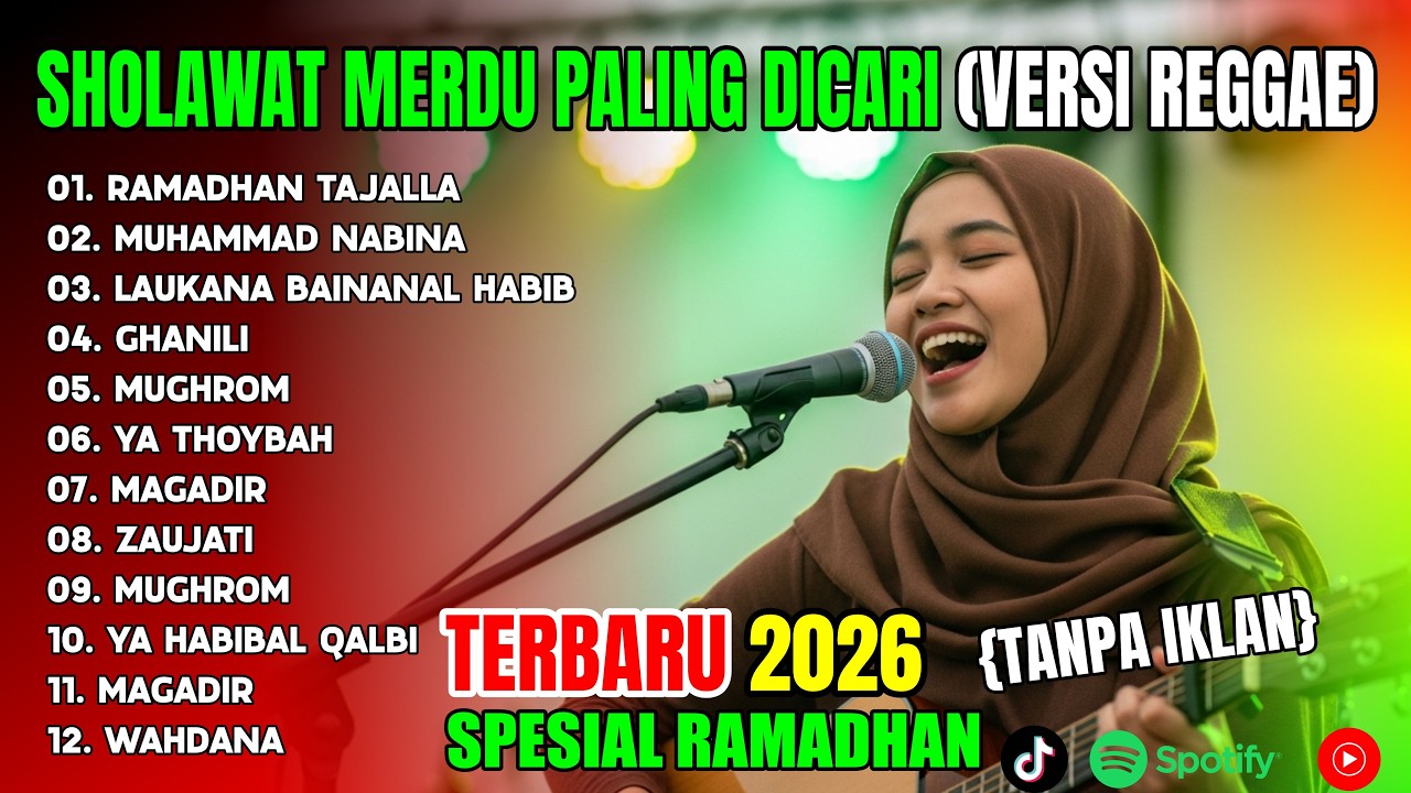 🎶Full Album Reggae Sholawat Terbaru 2026 Full Bass 🔥 Sholawat Nabi Semangat Pagi Bikin Hati Tenang