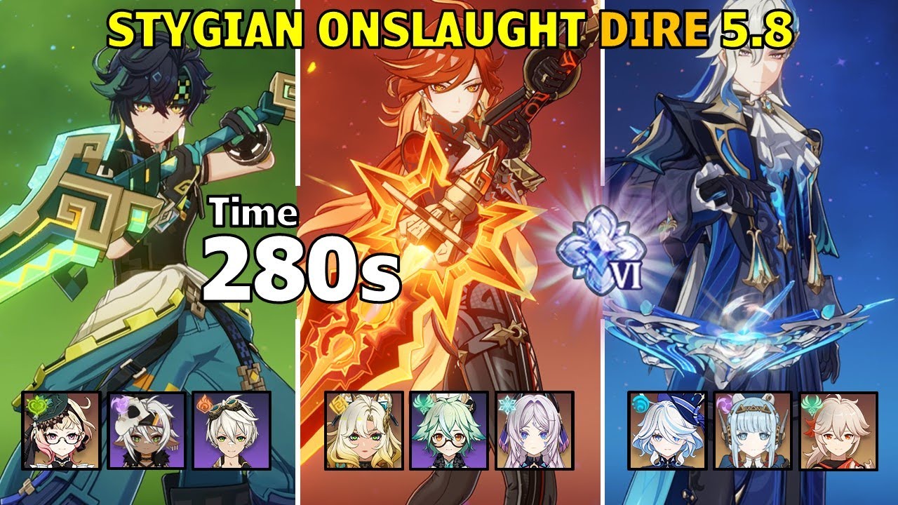 C0 Kinich & C2 Mavuika & C3 Neuvillette - Stygian Onslaught Dire 5.8 Genshin Impact