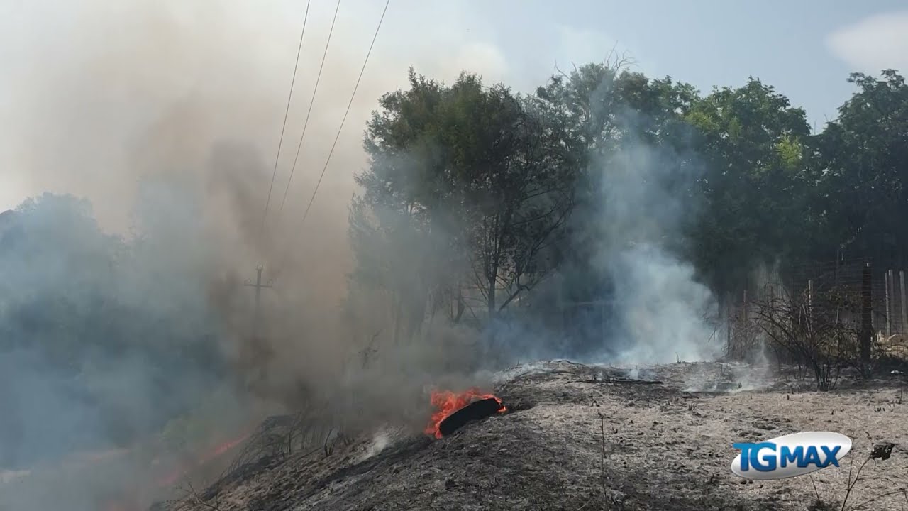Lanciano: incendio a Colle pizzuto
