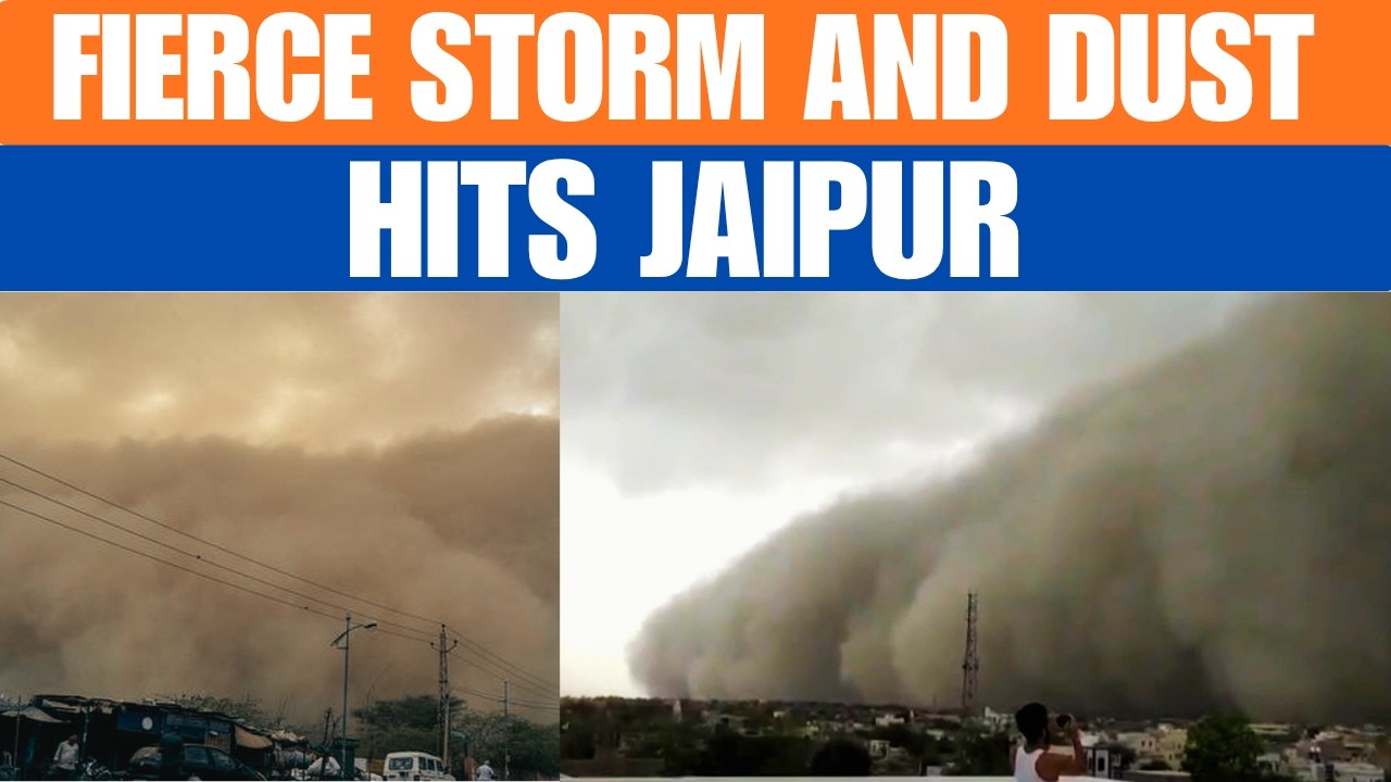 Rajasthan Weather Update: Weather Takes A Turn In Jaipur Amid A Dust Storm| Dust Storm In Jaipur