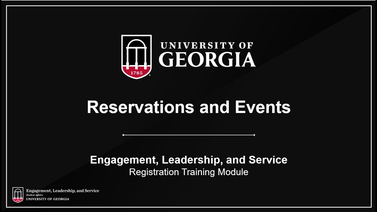 2026-2027 Reservations & Events Registration Training Module