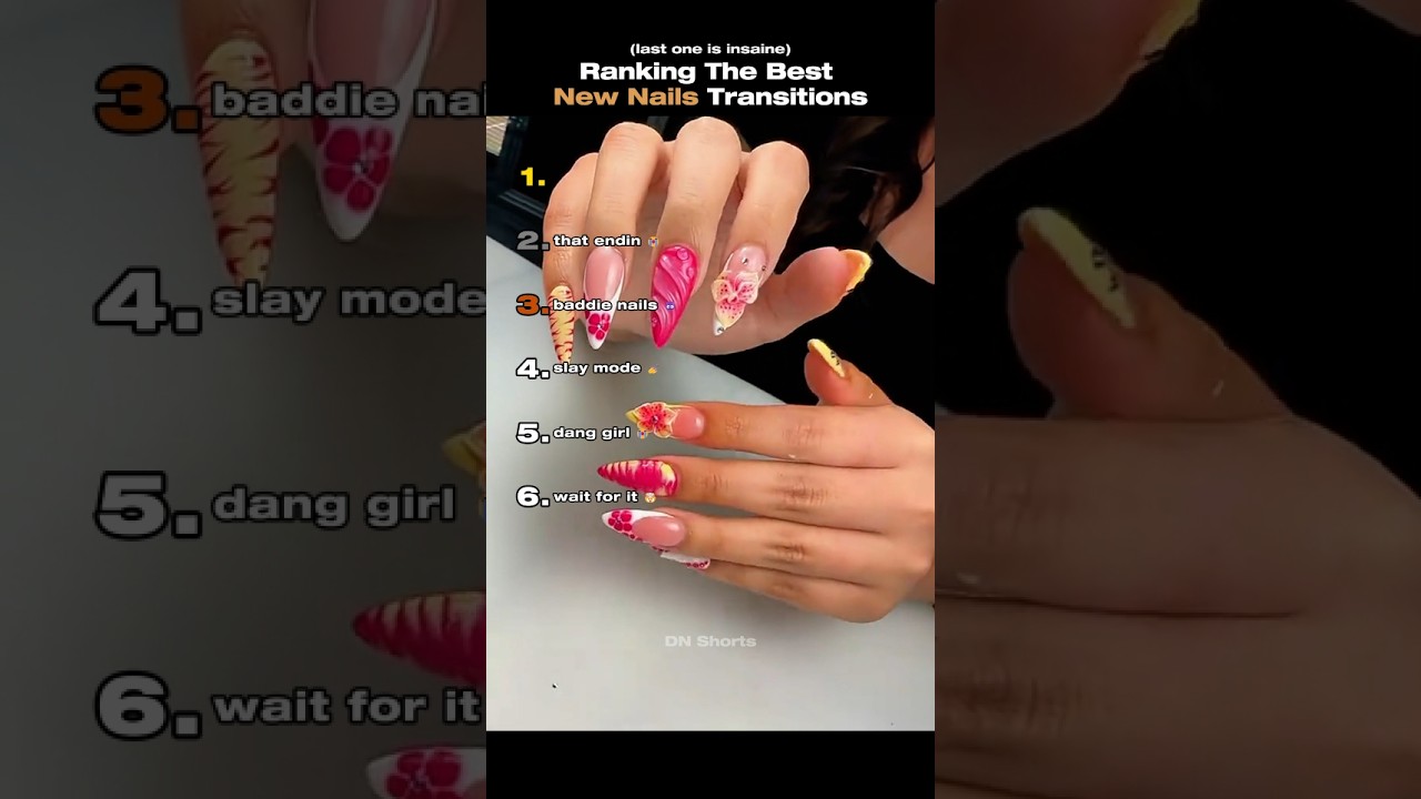 Ranking The Best New Nails Transition (Part 3) #nails #tiktok #trend #ranking