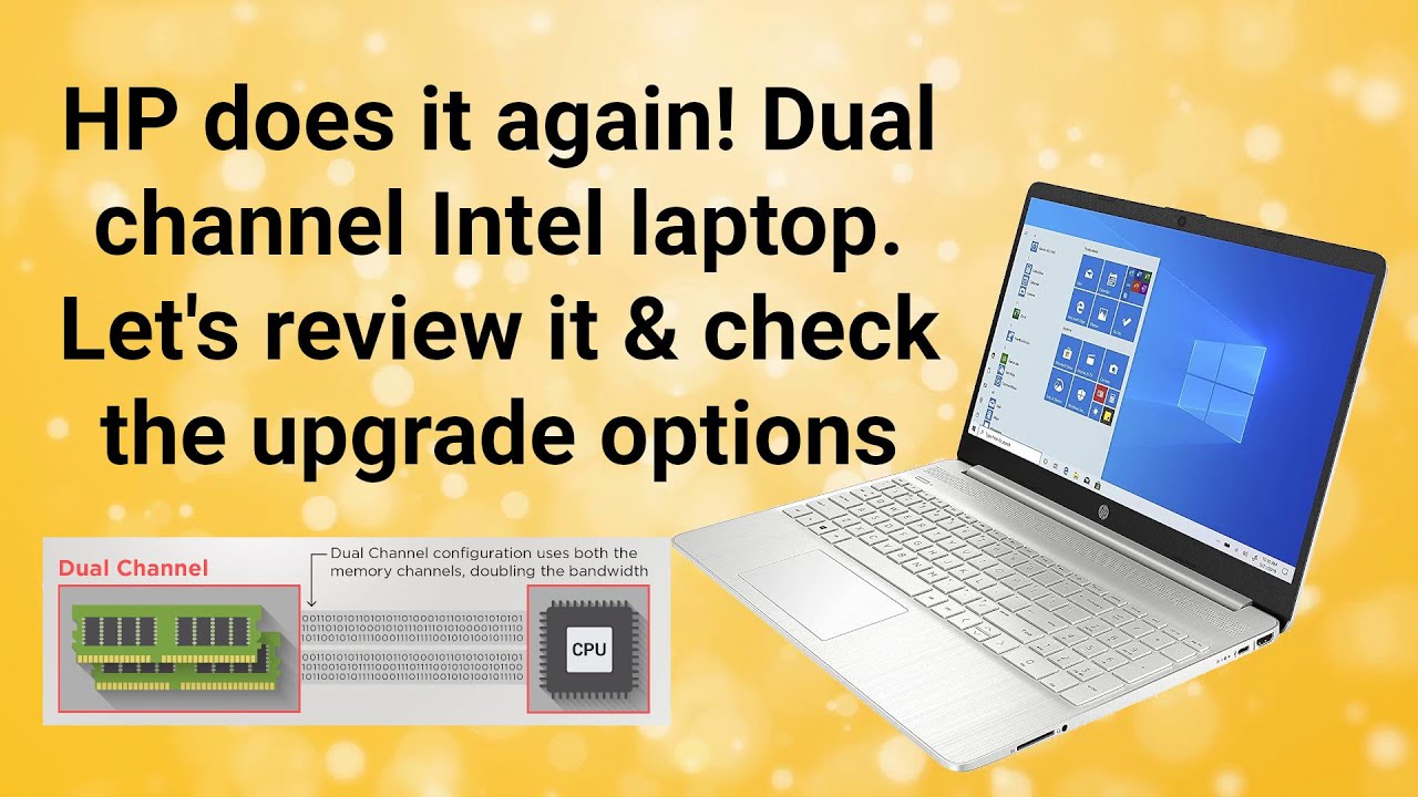 HP does it again! Nice dual channel memory Intel laptop 15s-fq2016na