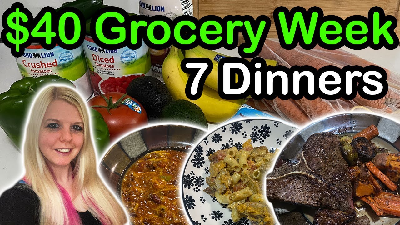 $40 Grocery Haul for 3 Adults + Meals • What We Eat in a Normal Week • Realistic Budget Groceries