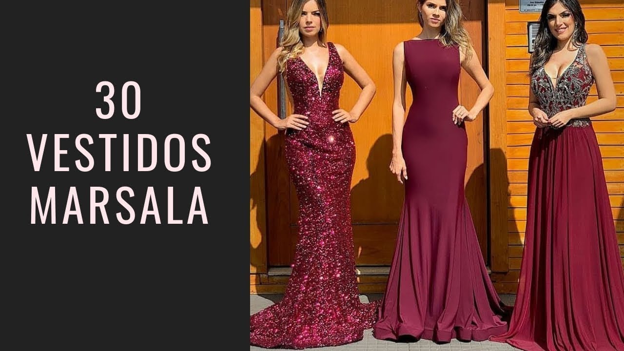30 vestidos marsala perfeitos para madrinhas e formandas!