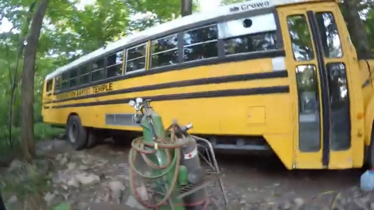 5 ways to remove handicapped School Bus hold tie down bars and floor tracks Skoolie build episode 2