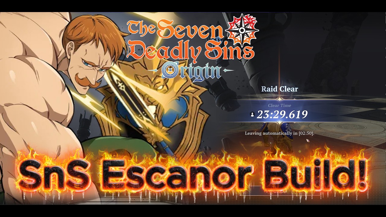 SnS Escanor SOLOS Taranis Raid! Easy Build! (7DS Origins)
