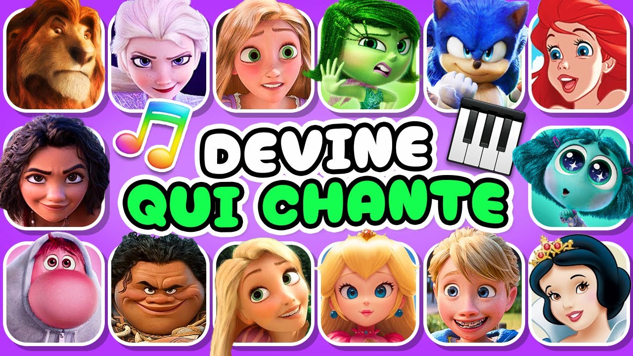 Devine 50 CHANSONS 🎤🎙️🎶 | BLIND TEST DISNEY 🌈 | Vaiana 2, Elsa, Sonic, Raiponce, Mirabel