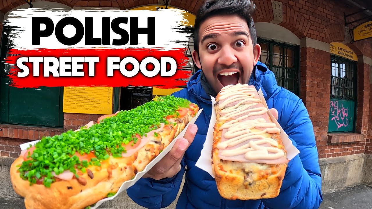 Trying Polish STREET FOOD In Kraków Poland 🇵🇱