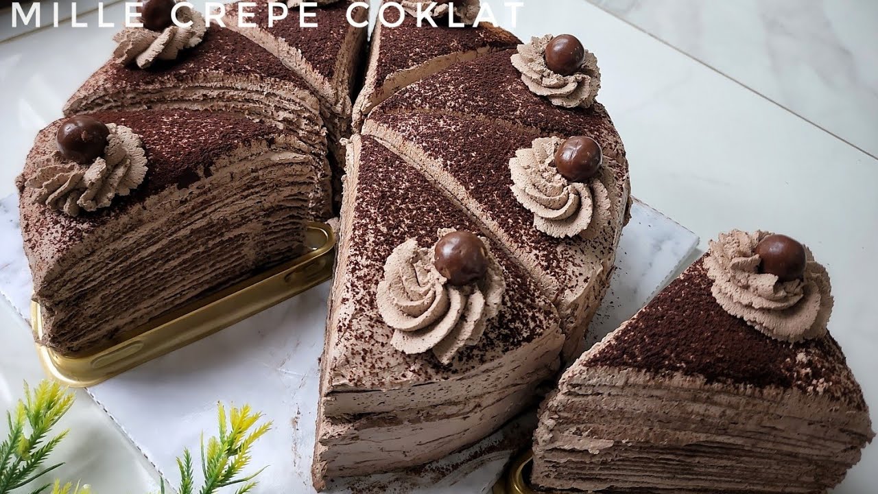 Resep Mille Crepe Coklat Enak Dan Lembut | Tanpa Oven❗