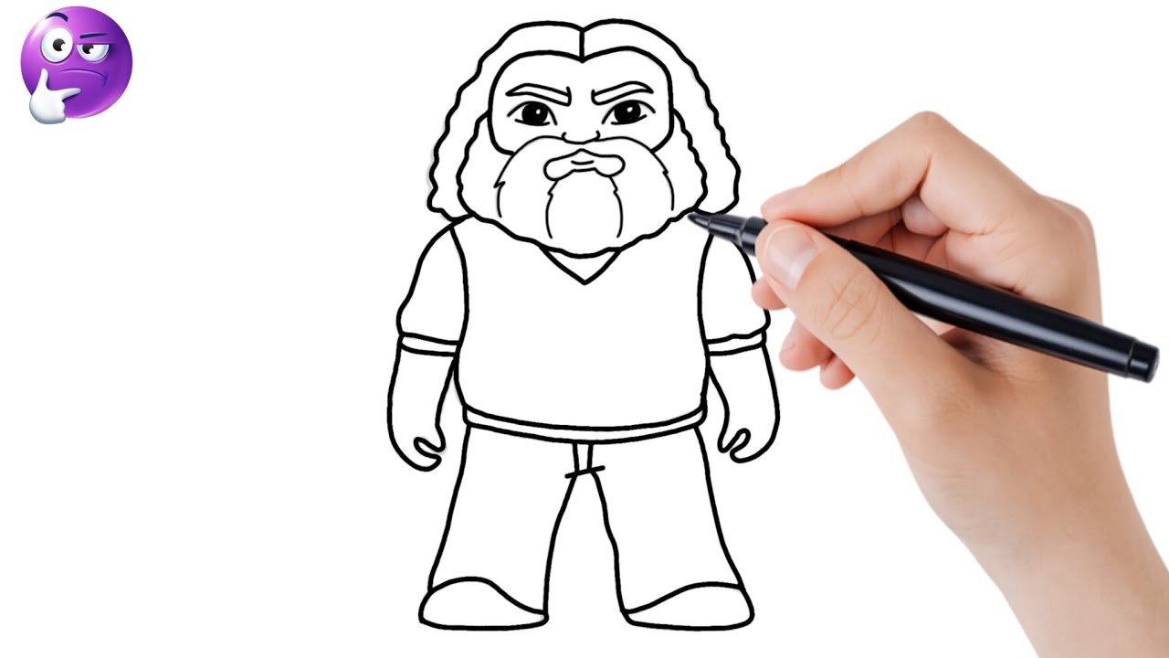 How to Draw Steve from Minecraft | Jack Black