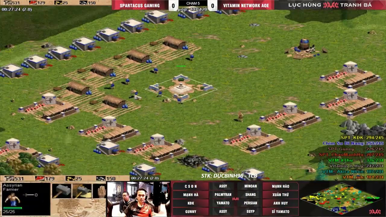 Spartacus vs Vitamin | Vòng Bàng | Helios Cup 2025 | 01/03/2025 #aoe #chimsedinang