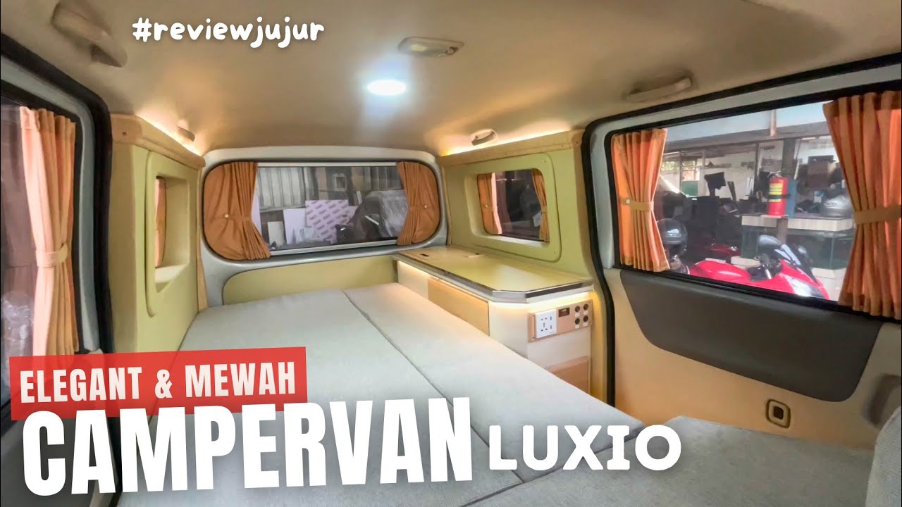 AMAZiNG! LUXiO DiSULAP JADi RUMAH BERJALAN CAMPERVAN MEWAH ELEGAN MULTiFUNGSi BISA KERJA TIDUR MASAK