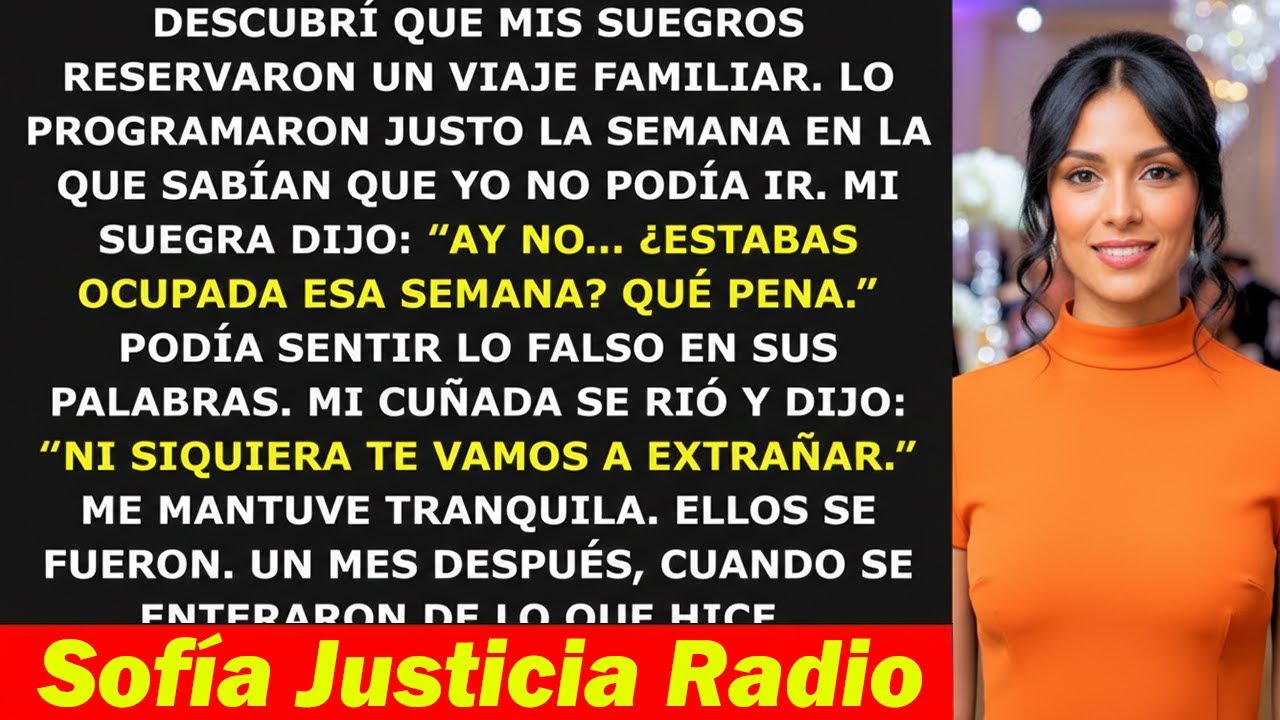 Mis Suegros Programaban Viajes Cuando Yo Estaba “Ocupada” — Un Mes Después No Podían Creerlo