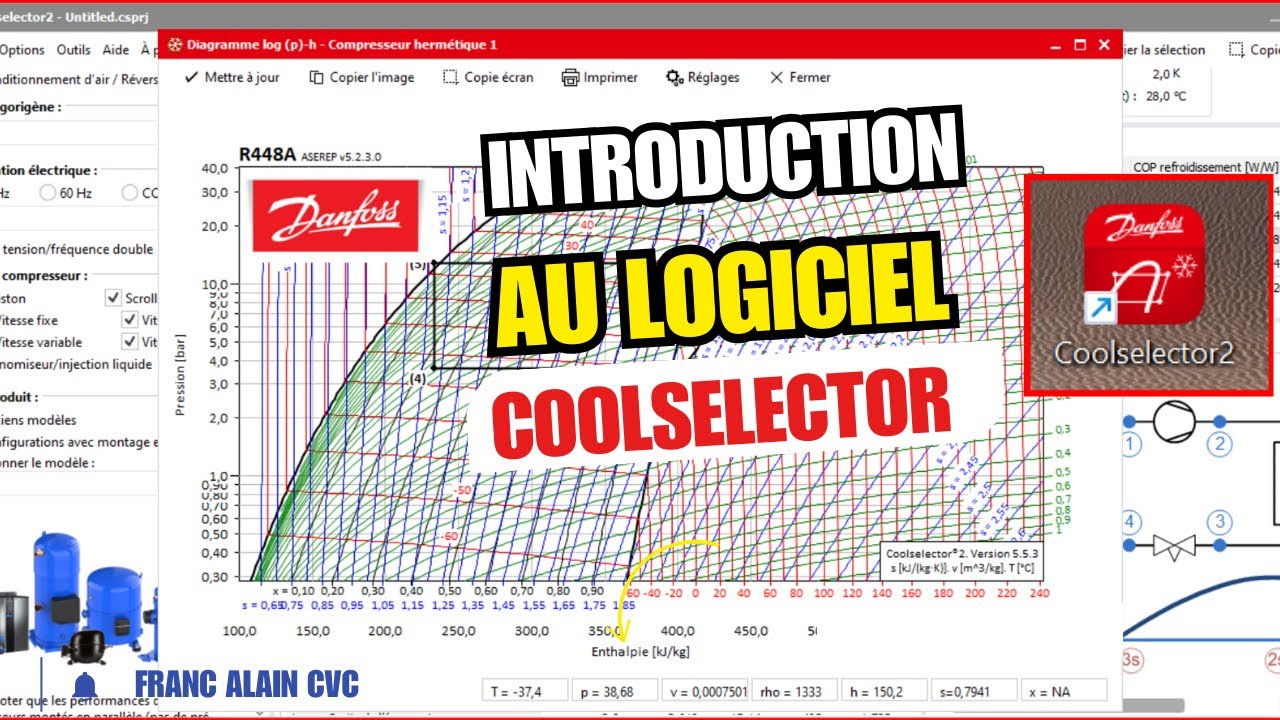 INITIATION AU LOGICIEL COOLSELECTOR 2 #froid #climatisation #efficacité #hvac #cooling