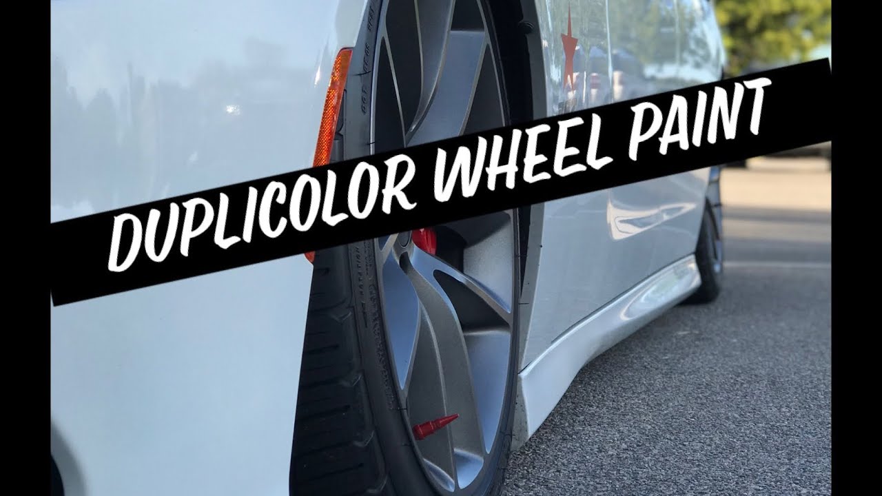 Duplicolor graphite Wheel paint on my Scat Pack Charger