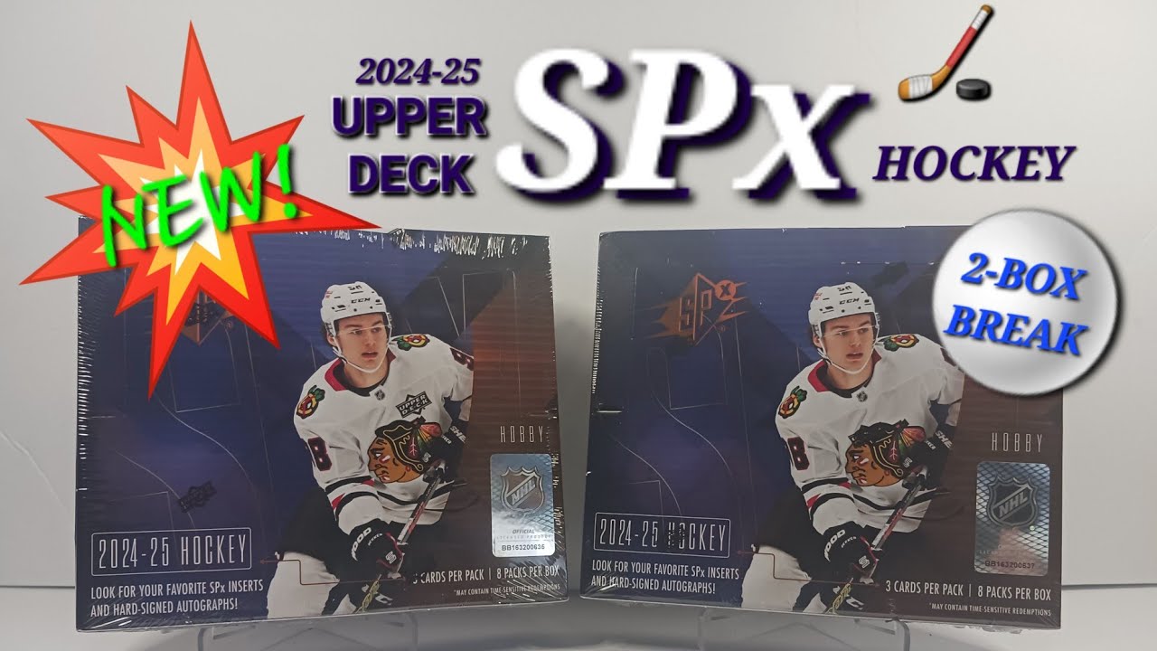 🆕 2024-25 UPPER DECK SPx HOCKEY 🏒 2-BOX BREAK DOES NOT DISAPPOINT WITH A MASSIVE HIT! ✨ #hockeycards