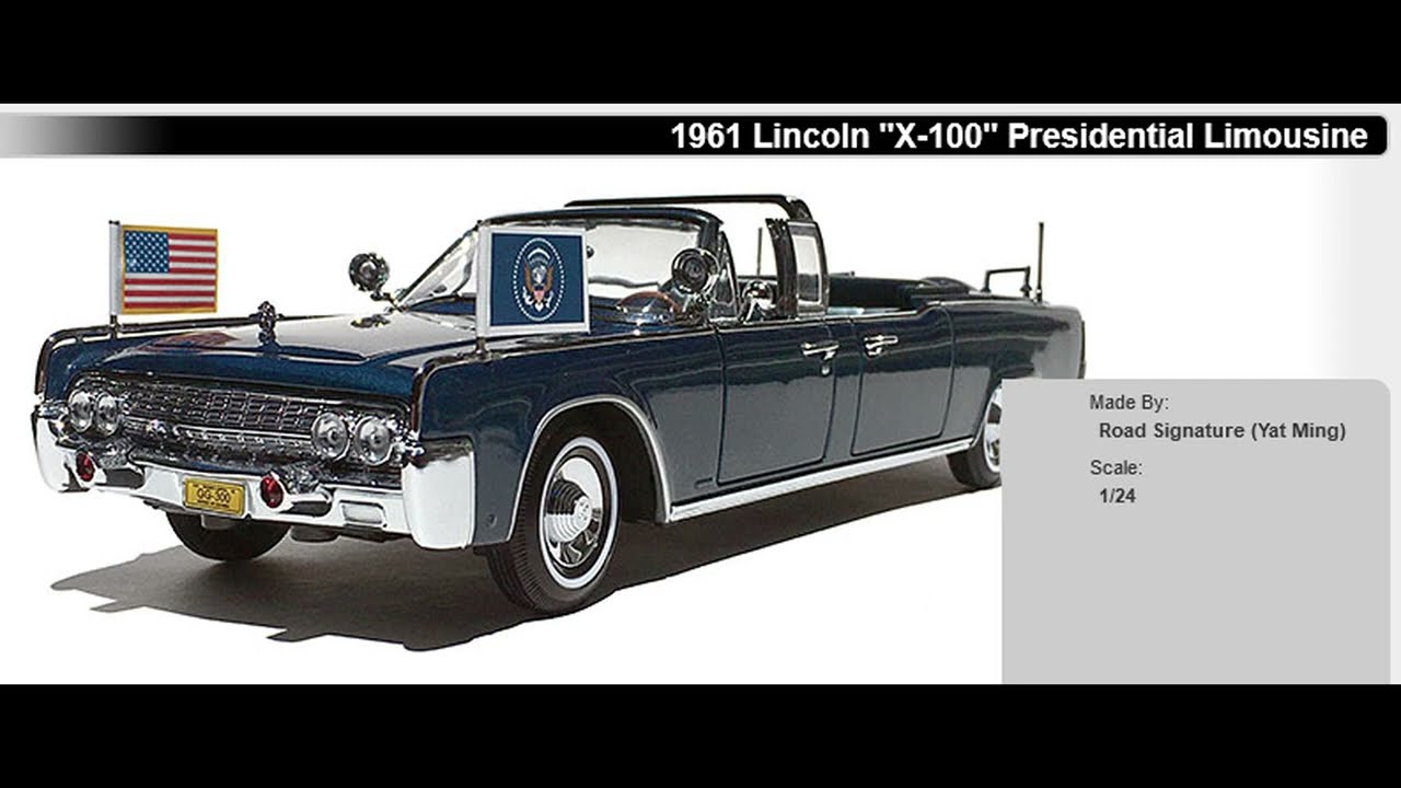 1961 Lincoln X 100 Presidential Series Limousine Yat Ming 1 24 Diecast Model CWT