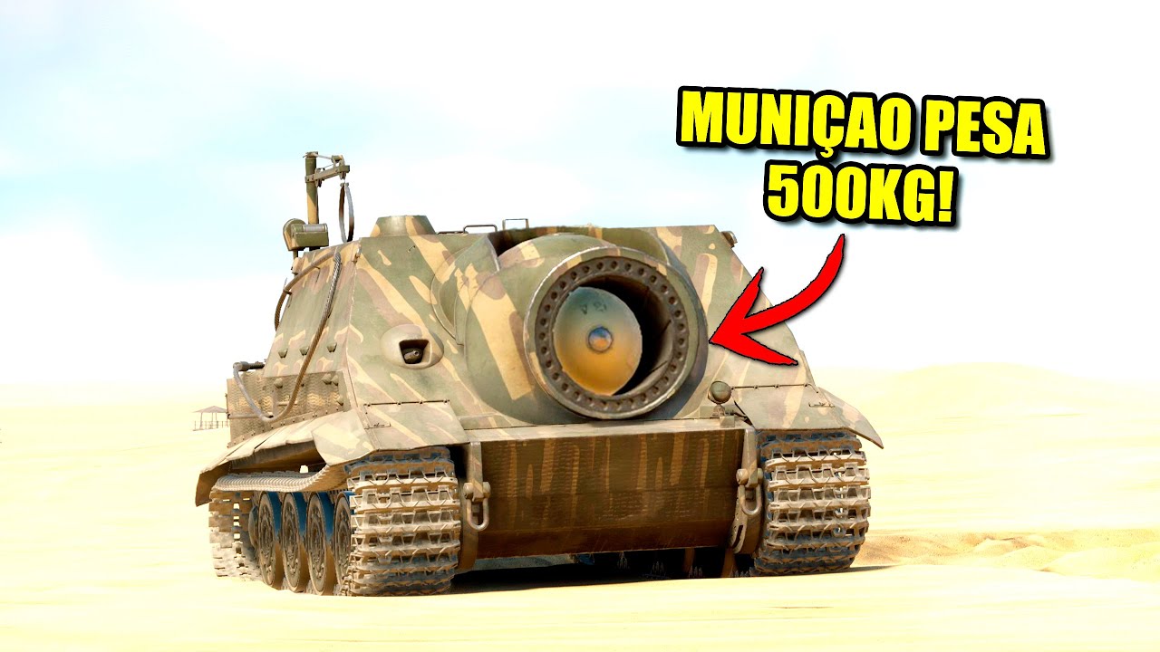 Esse RARISSIMO tanque alem&atilde;o dispara muni&ccedil;&otilde;es de meia tonelada! - Warthunder PT - BR