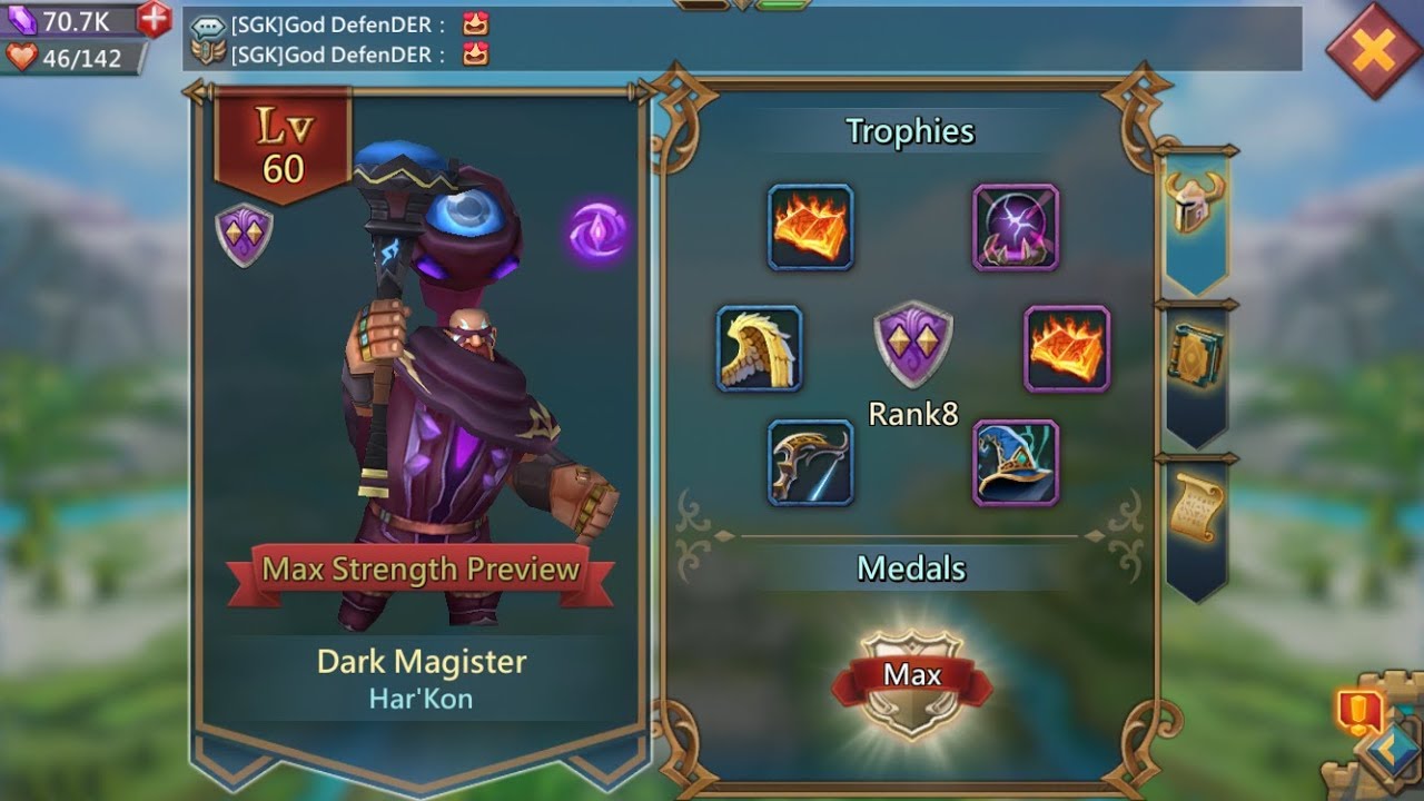 Lords mobile : Buying Dark Magister in SGK - Thanks Sugarkane