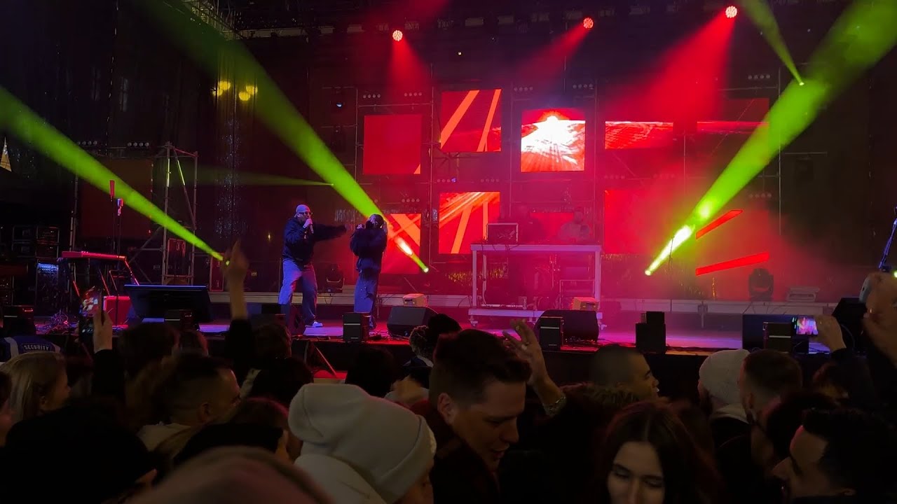 Hiljson Mandela x Miach - Anđeo / SRAM (Live @ Trg bana Jelačića Zagreb | Doček Nove 2025 Godine)