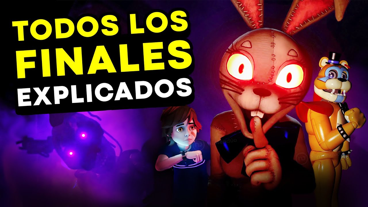 FNAF Security Breach: FINALES EXPLICADOS 🎁 (Five Nights At Freddy's)