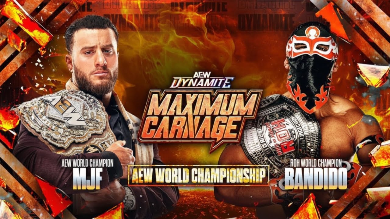 MJF vs Bandido | AEW World Title Match | Dynamite | WWE 2K25