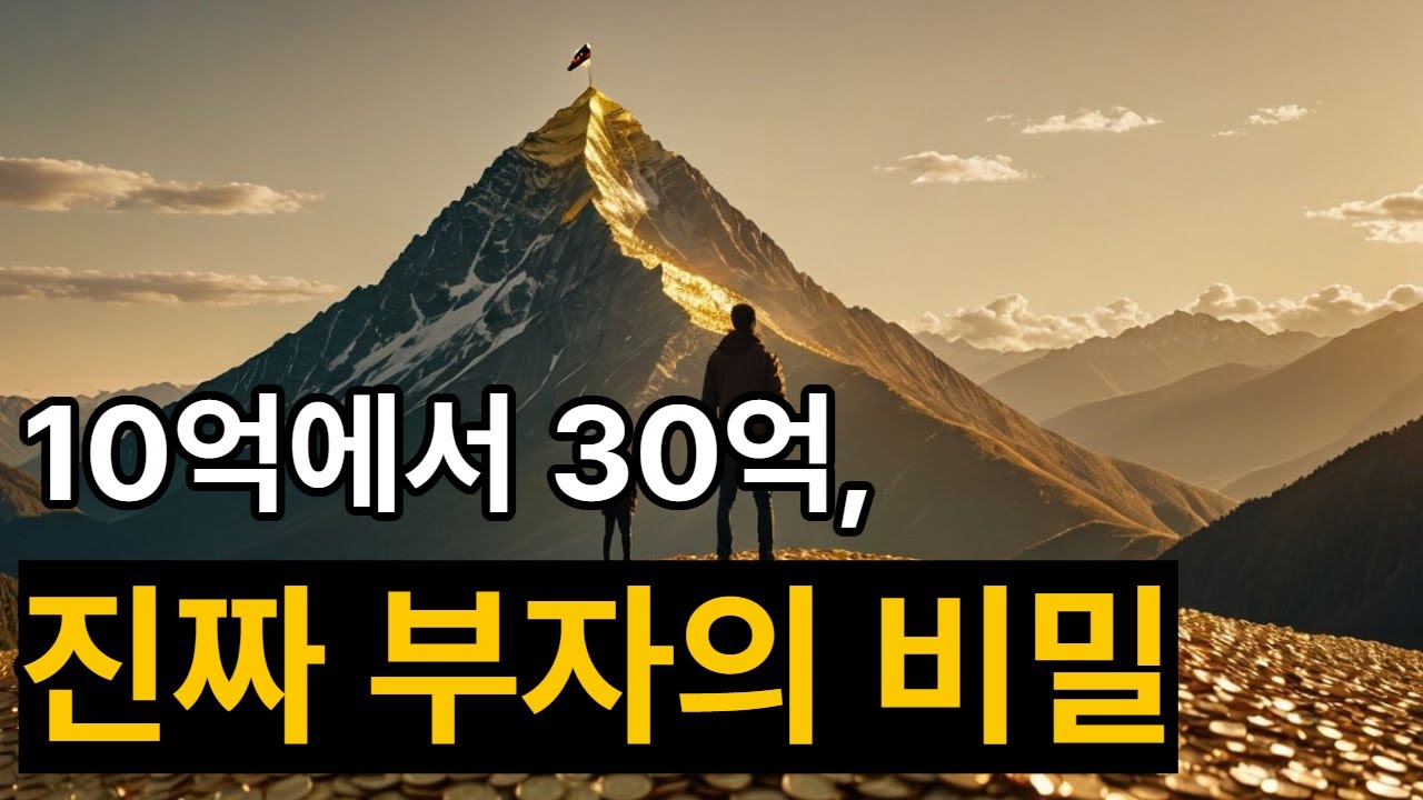 10억에서 30억 가는 길, 상위 1%만 아는 '진짜 부자'의 8가지 비밀