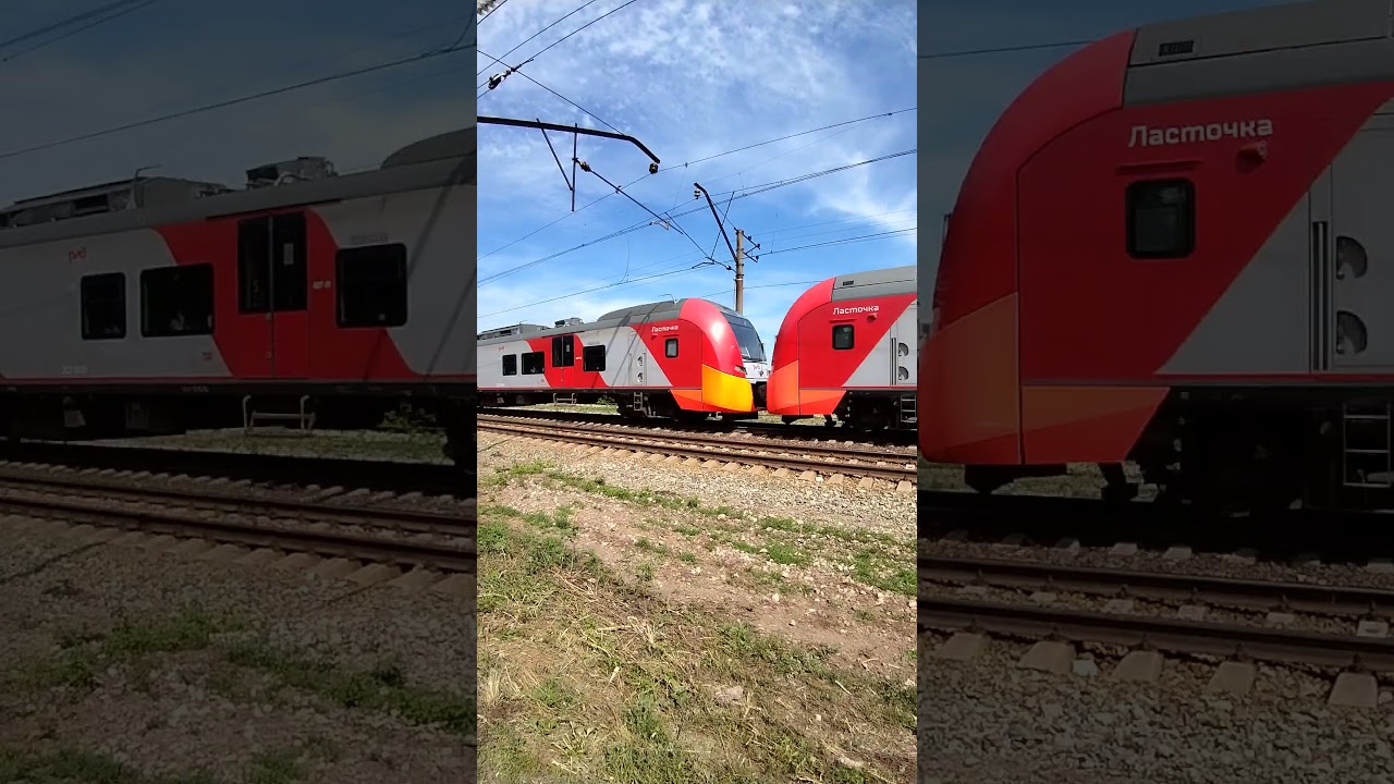 Электропоезд эс2г 014 017 прибывает на о.п Ягодная 