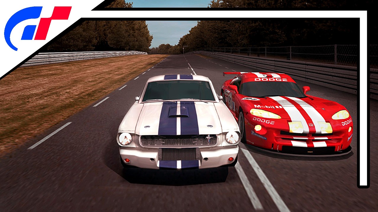 Gran Turismo 4 Spec II - Le Mans - Shelby Mustang GT350R vs Dodge Viper