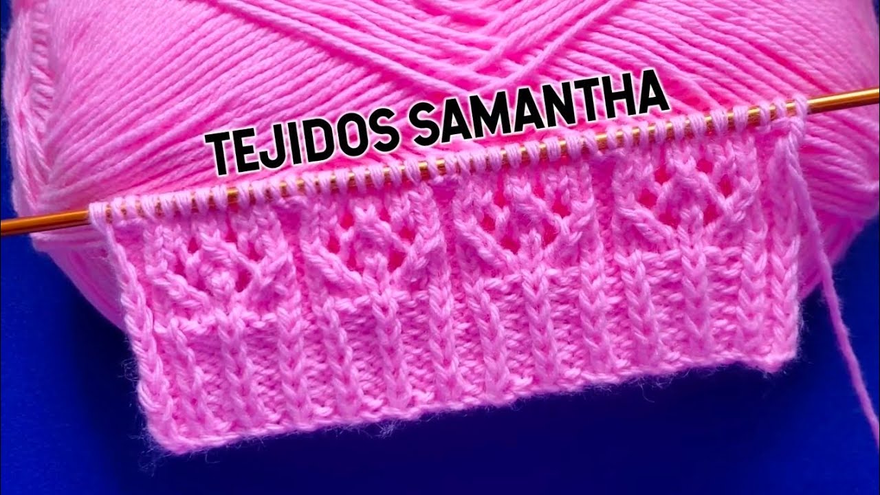 HERMOSO PATRÓN💜 PARA TEJER CHOMPAS CHALECOS SUÉTER  / TEJIDOS SAMANTHA #knitting #tejido 