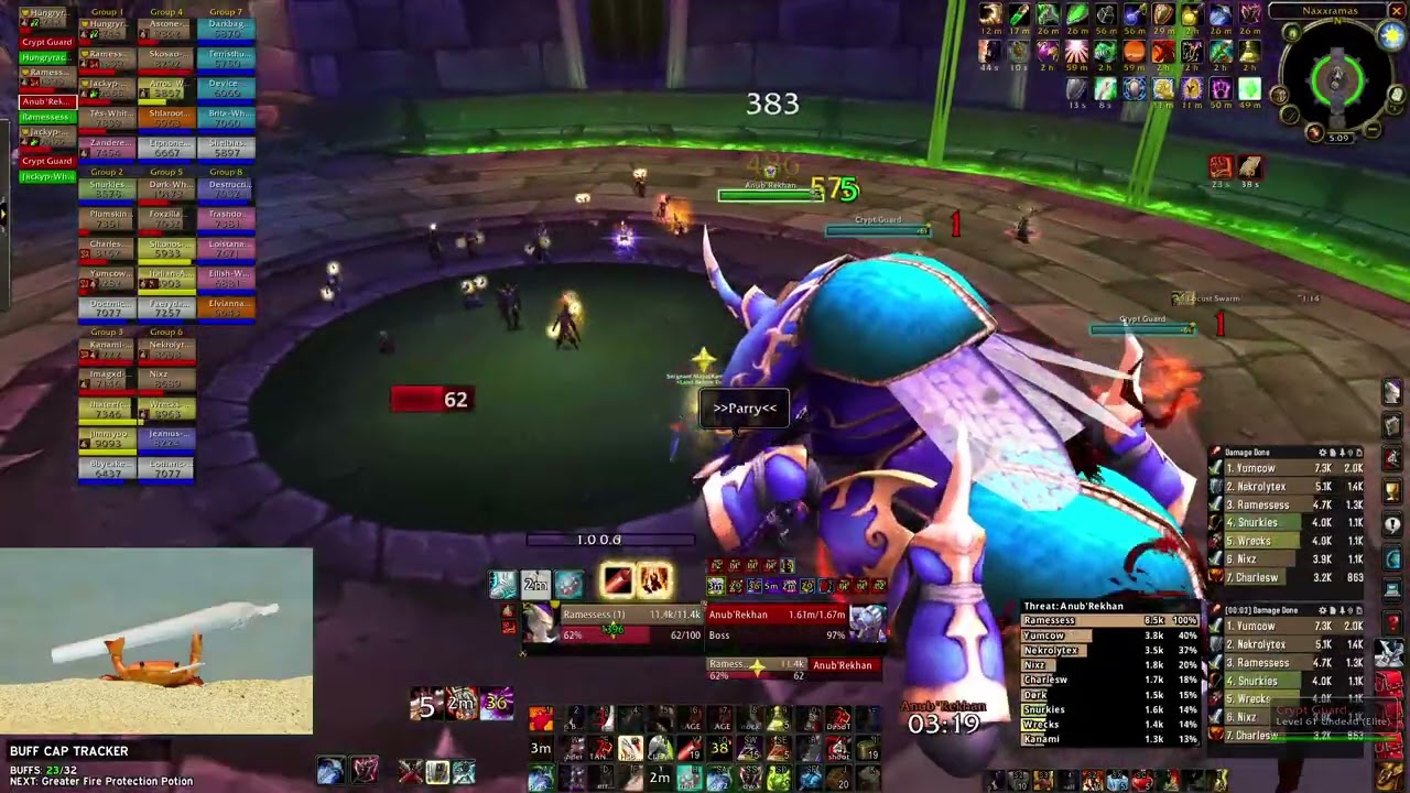 Tankin Gary ally naxx Hungry Raccoon GDKP 2/10
